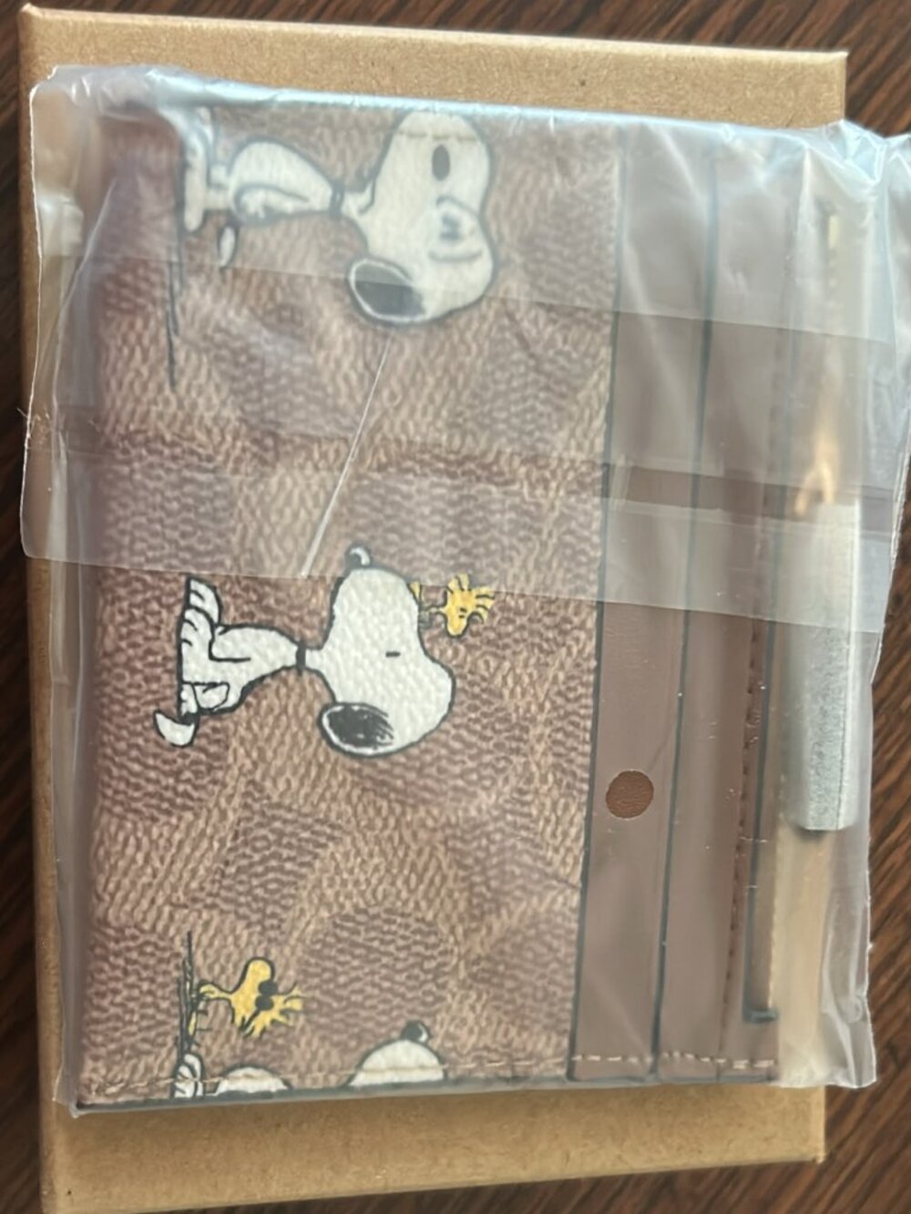Coach X Peanuts Mini Skinny ID Case Signature Canvas W/Snoopy Print CBT14